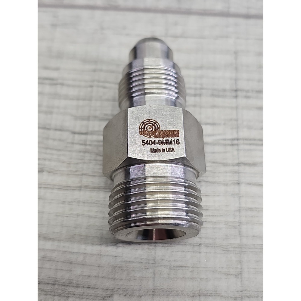 Ultra Pressure Components 5404-9MM16 Hex Nipple Adapter Fitting 20K PSI MAWP
